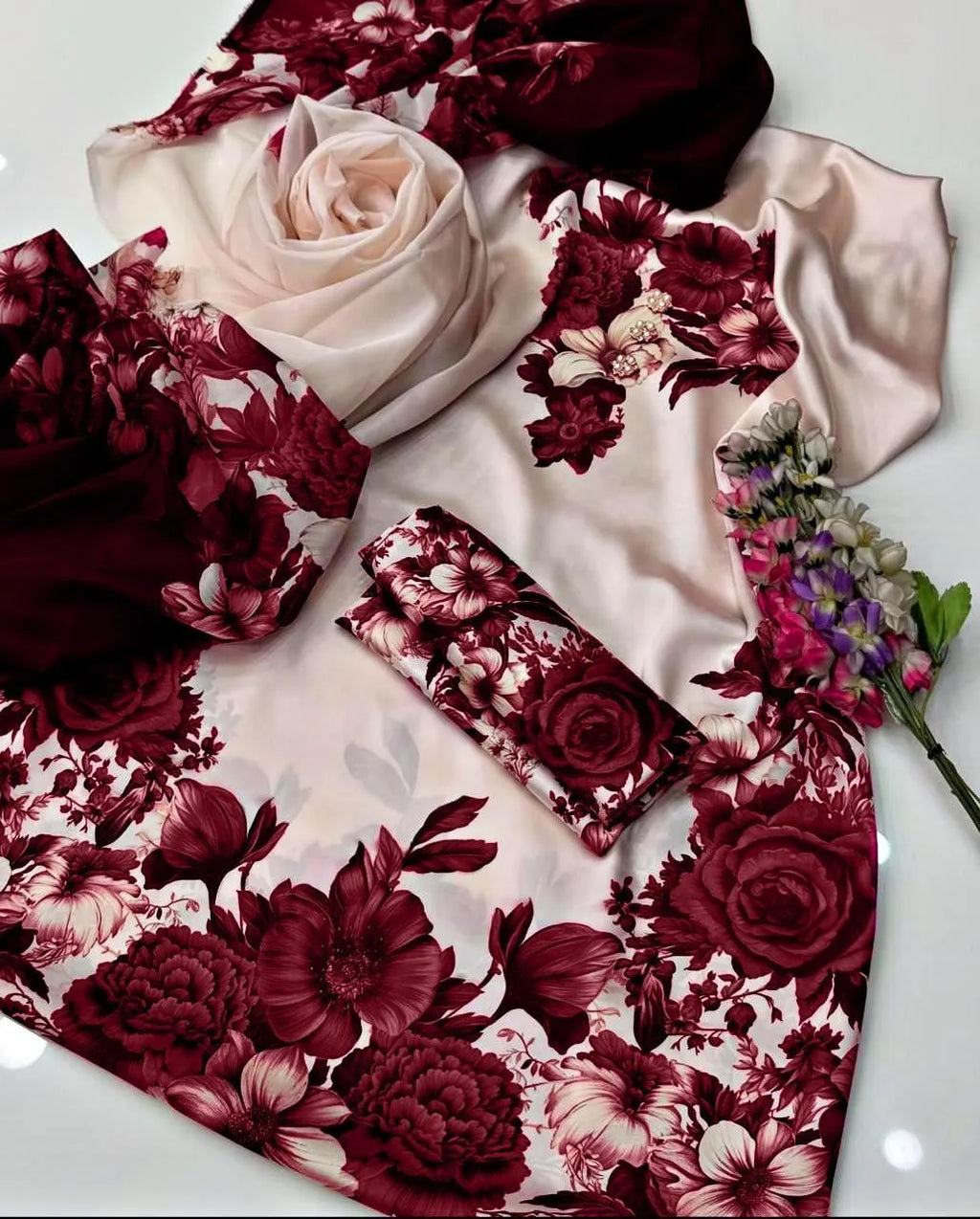Silky Printed Suit/Digital Printed Suit